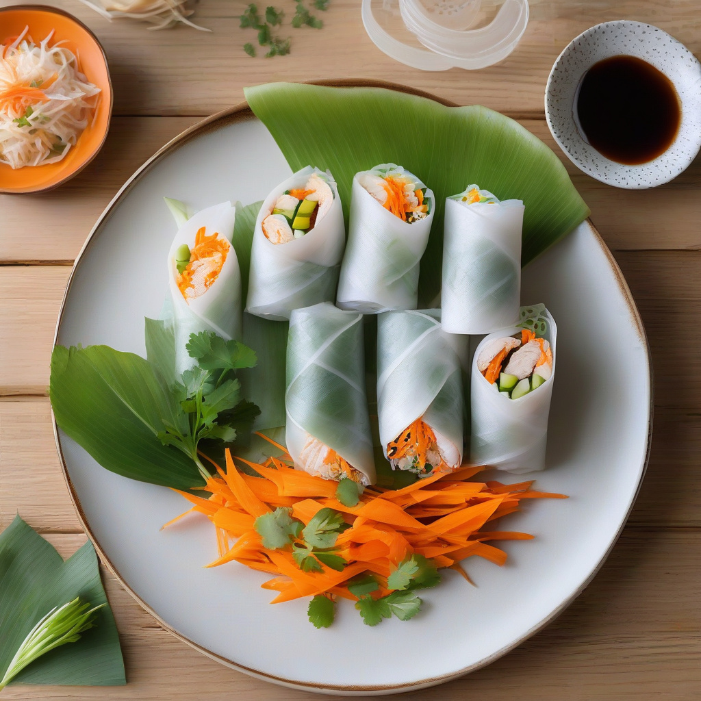 Chicken Rice Paper Rolls Recipe: Fresh Vietnamese Flavors in Every Bite ...