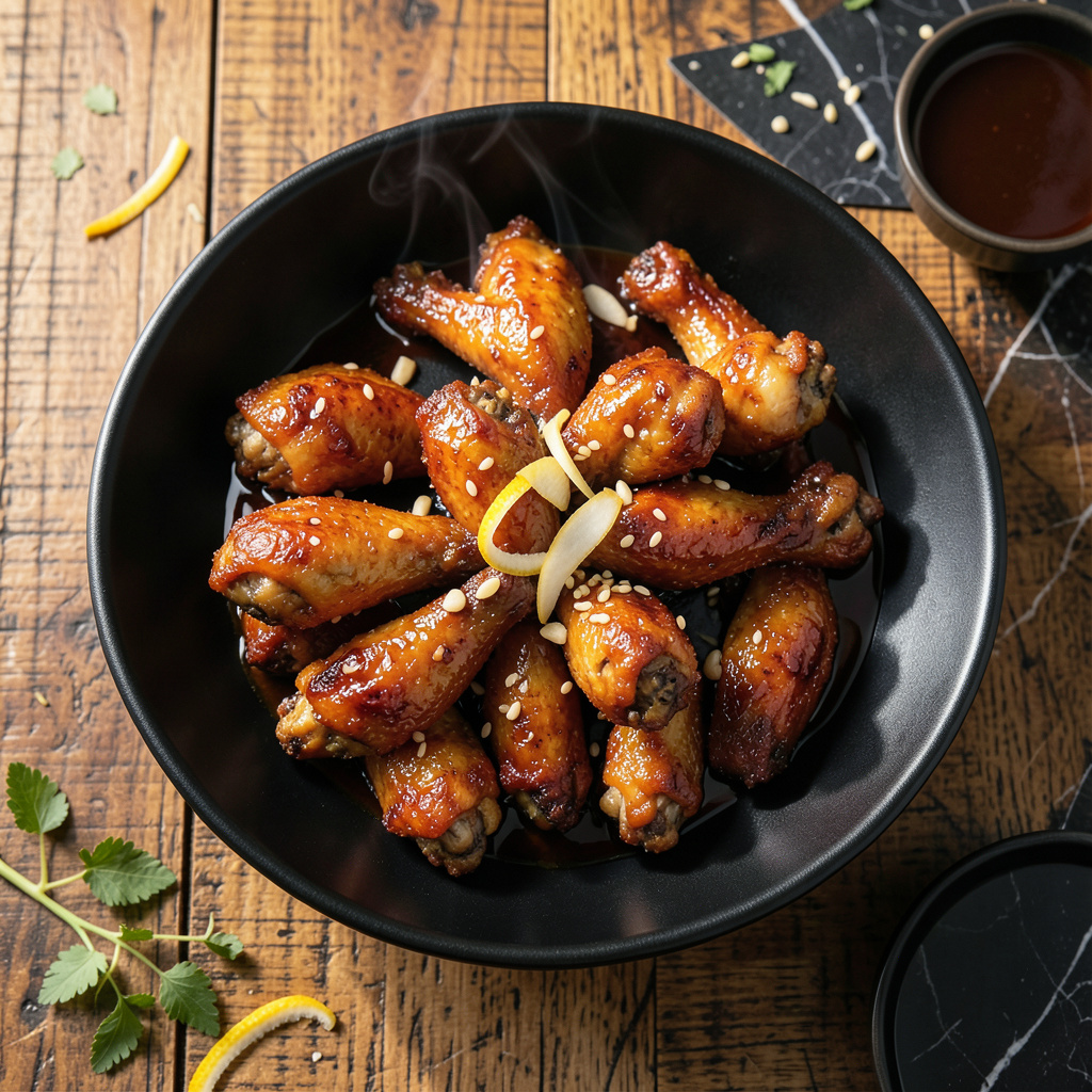 Chicken Wing Reference Baked Chicken Wings With Honey Soy and Ginger Marinade Recipe: Sticky ...